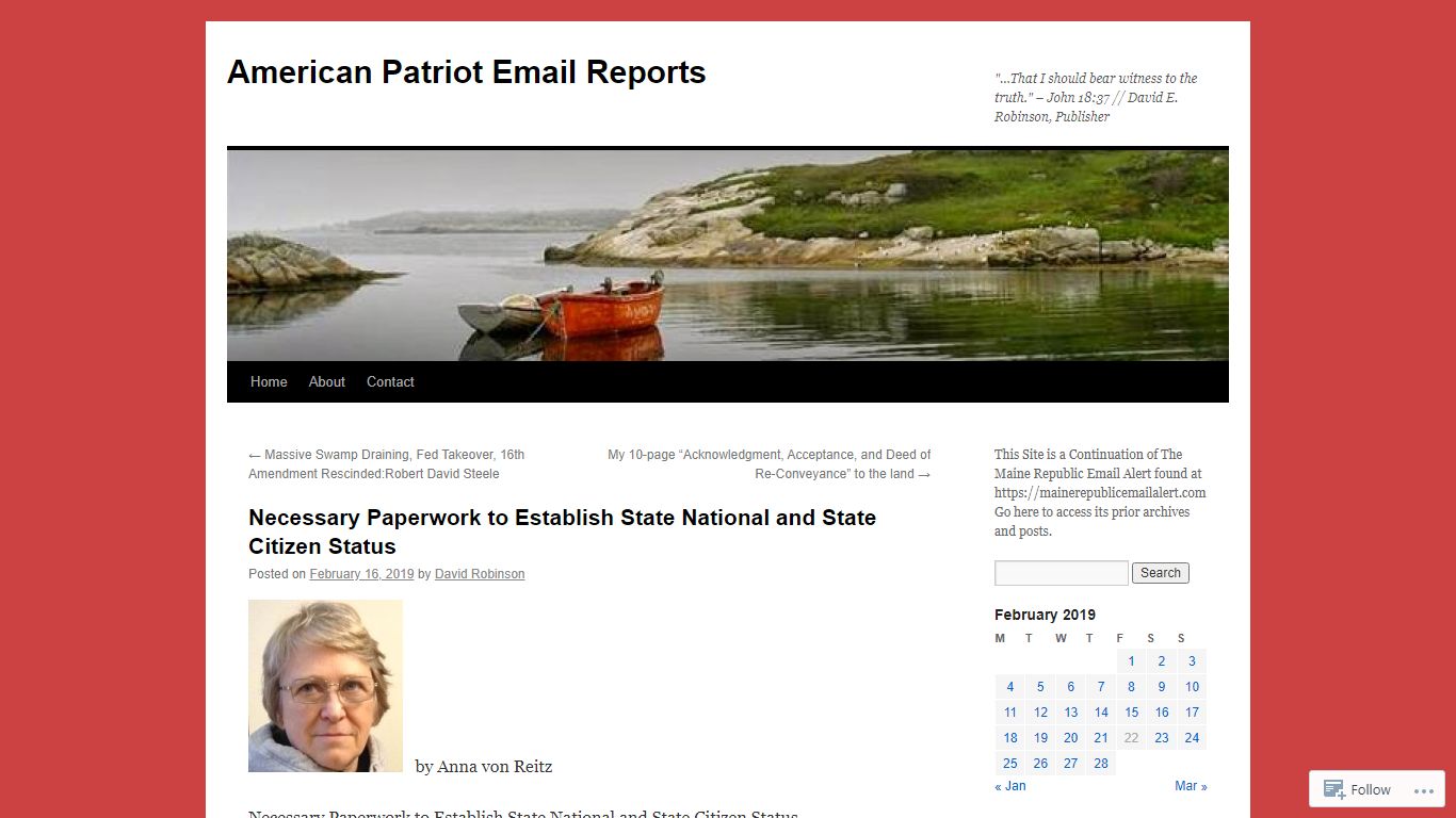 Necessary Paperwork to Establish State National and State Citizen Status